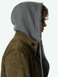 Online Zadig & Voltaire Lonni Suede Jacket Kakicanvas